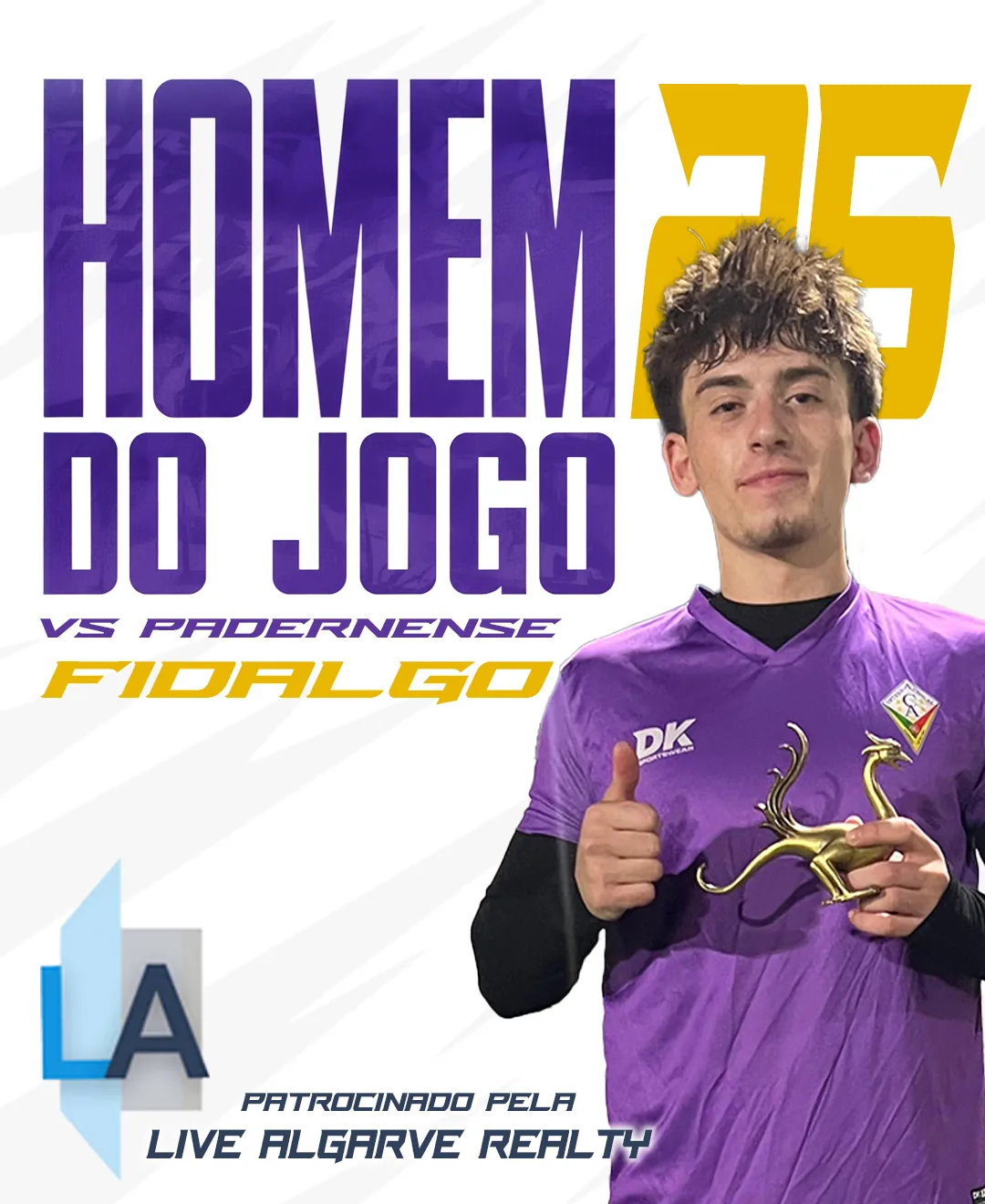Template de homem do jogo do Internacional de Almancil